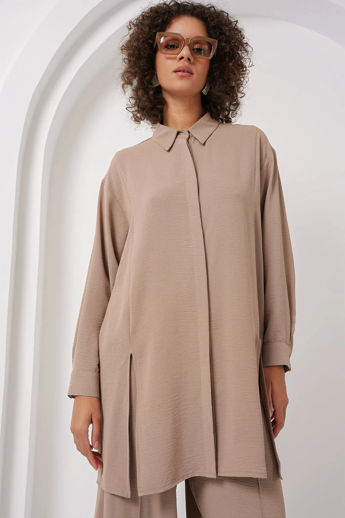 6679 uzun tunik pantolon ikili takim