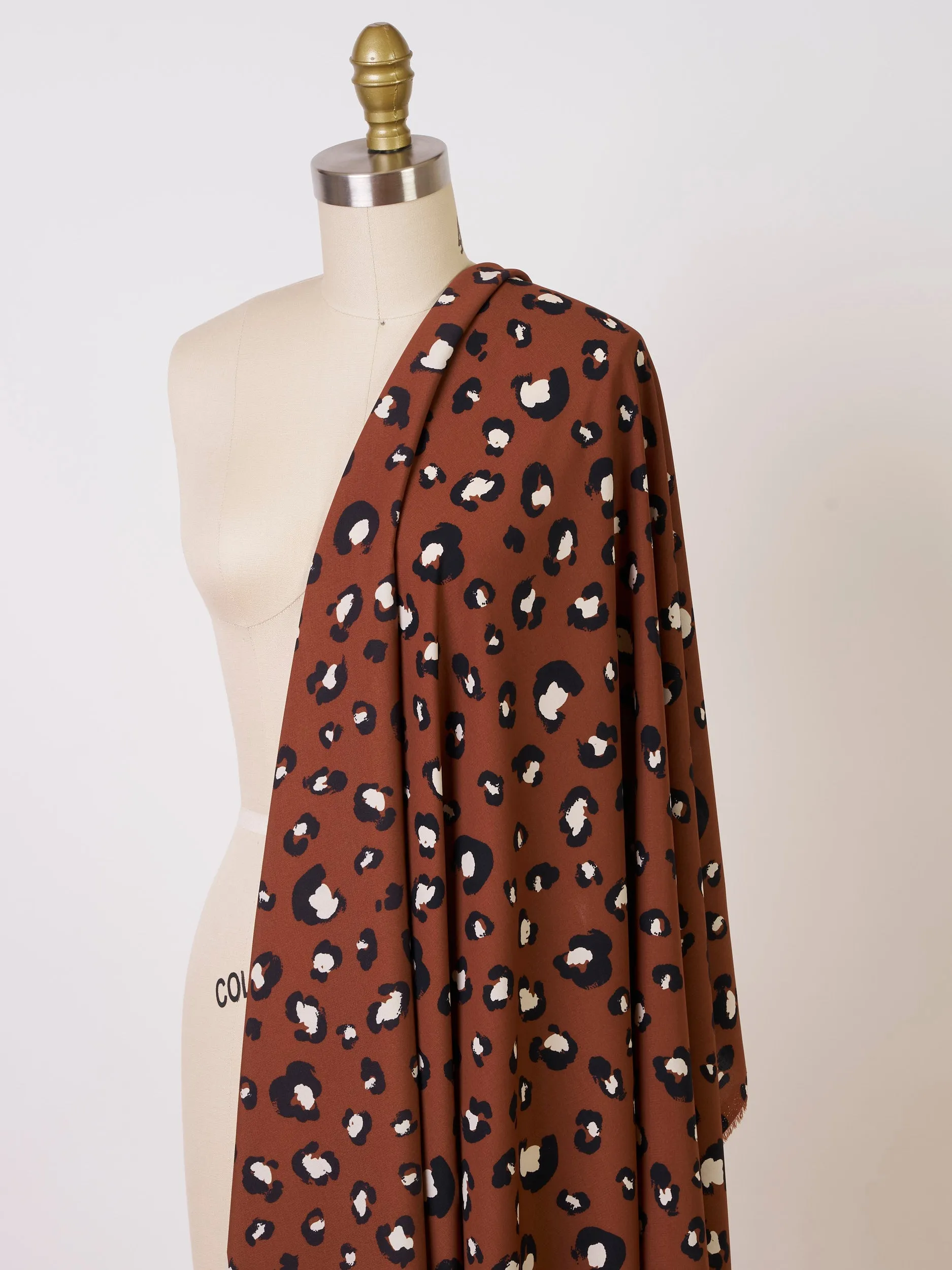Animal   print -  Woolpeach fabric by the yard - soft flowy fabric