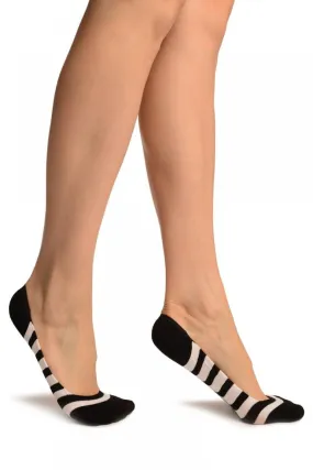 Black & White Stripes Soft Back Top Footsies