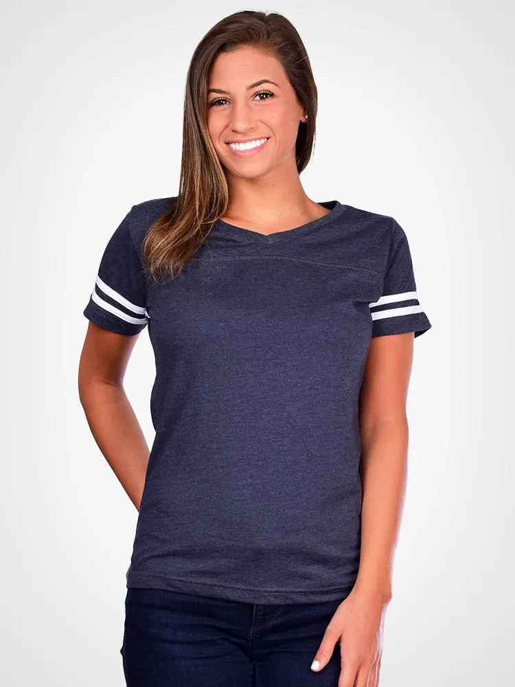Brady Striped V-Neck Tee