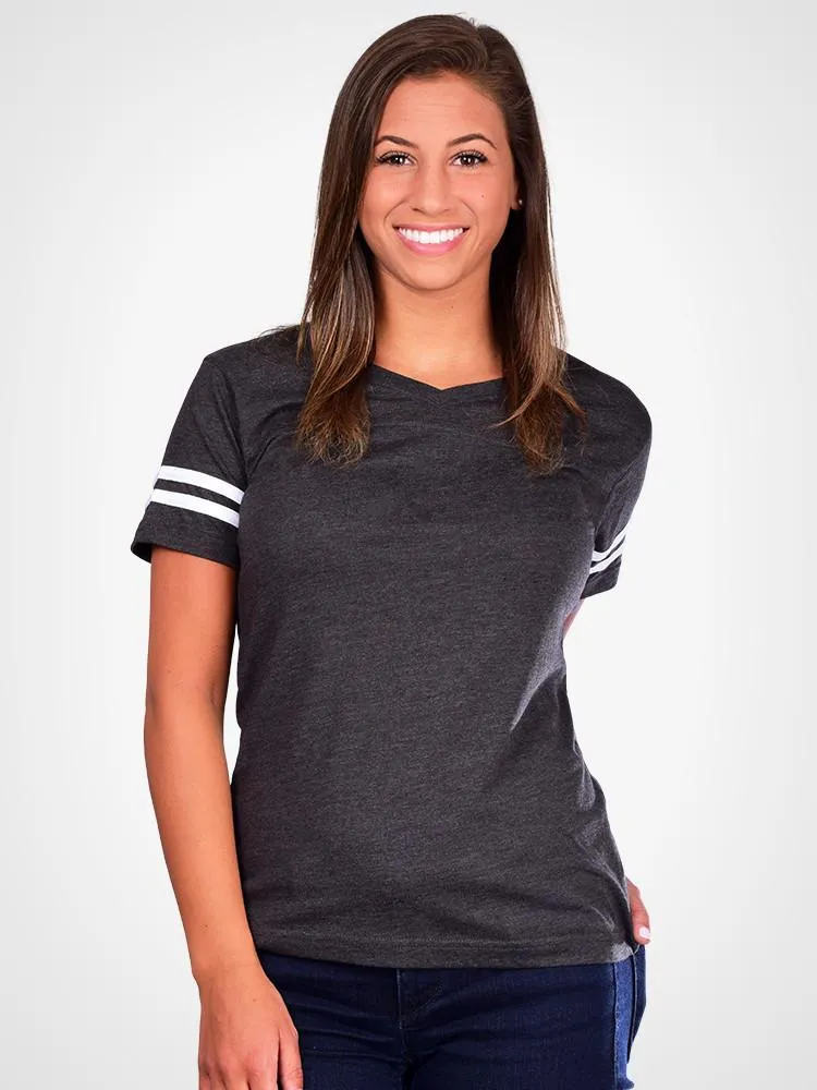 Brady Striped V-Neck Tee