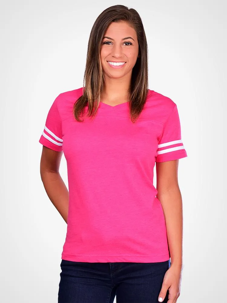 Brady Striped V-Neck Tee