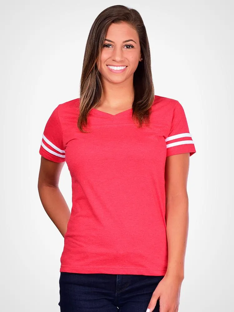 Brady Striped V-Neck Tee