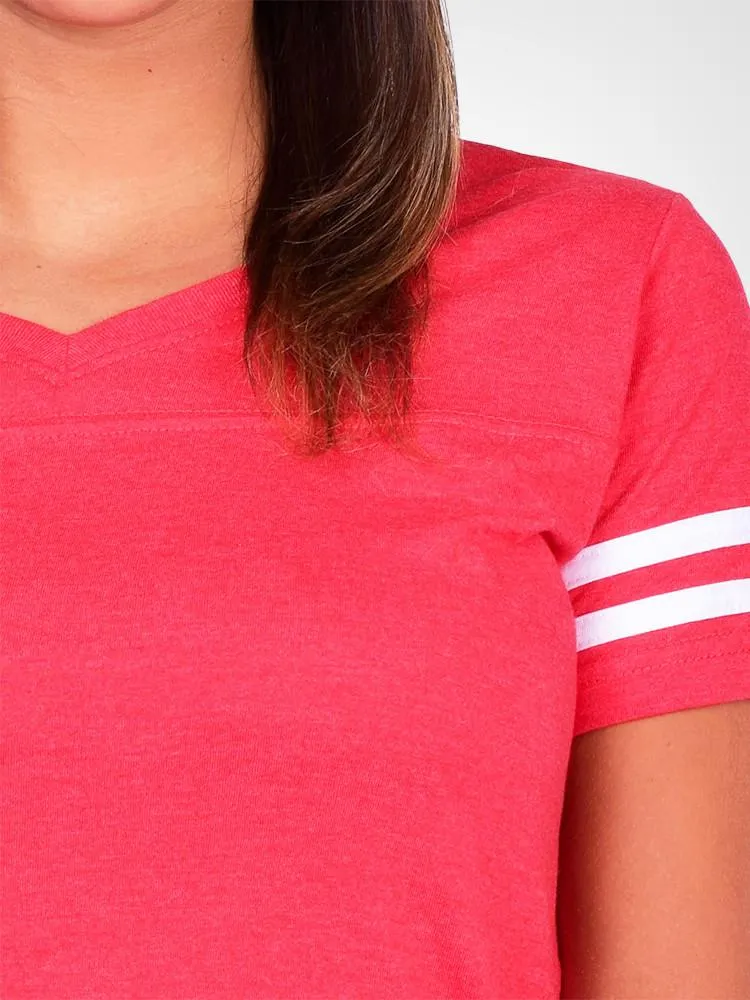 Brady Striped V-Neck Tee