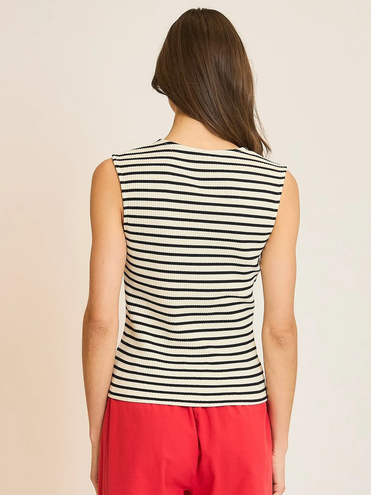 Carolina Striped Ribbed Tank