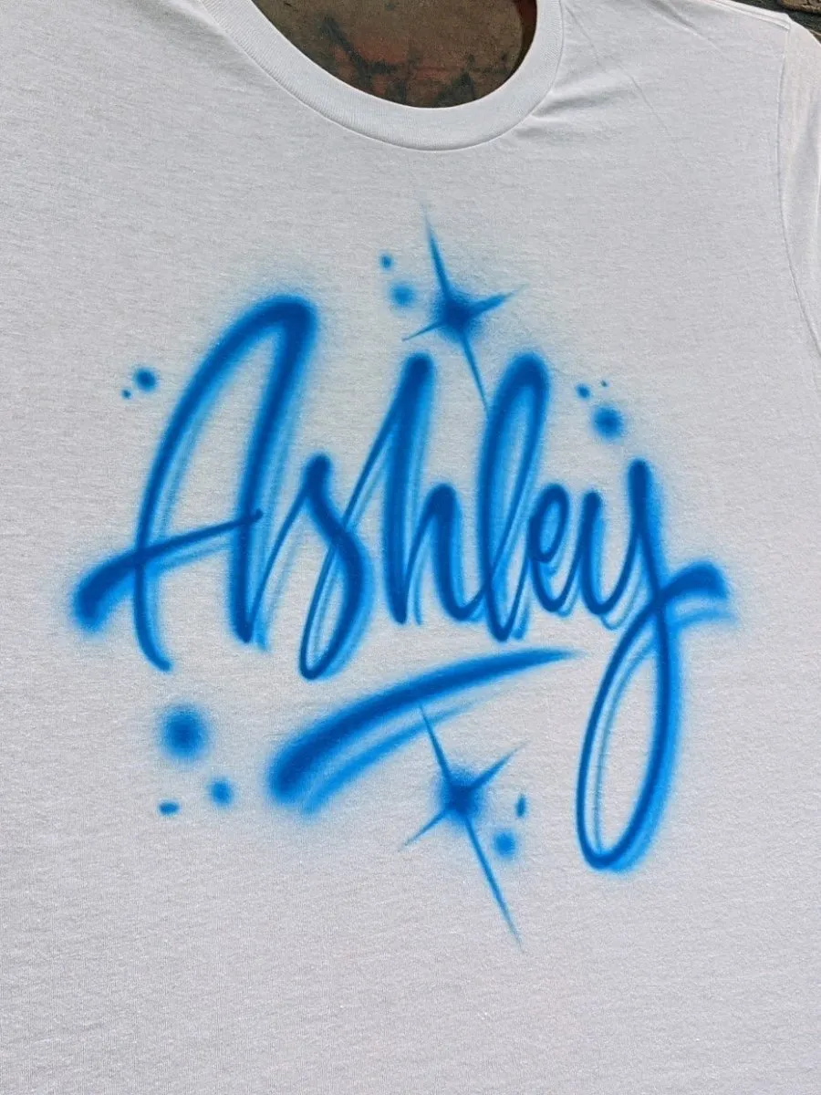 Custom Apparel | "Script" Style name