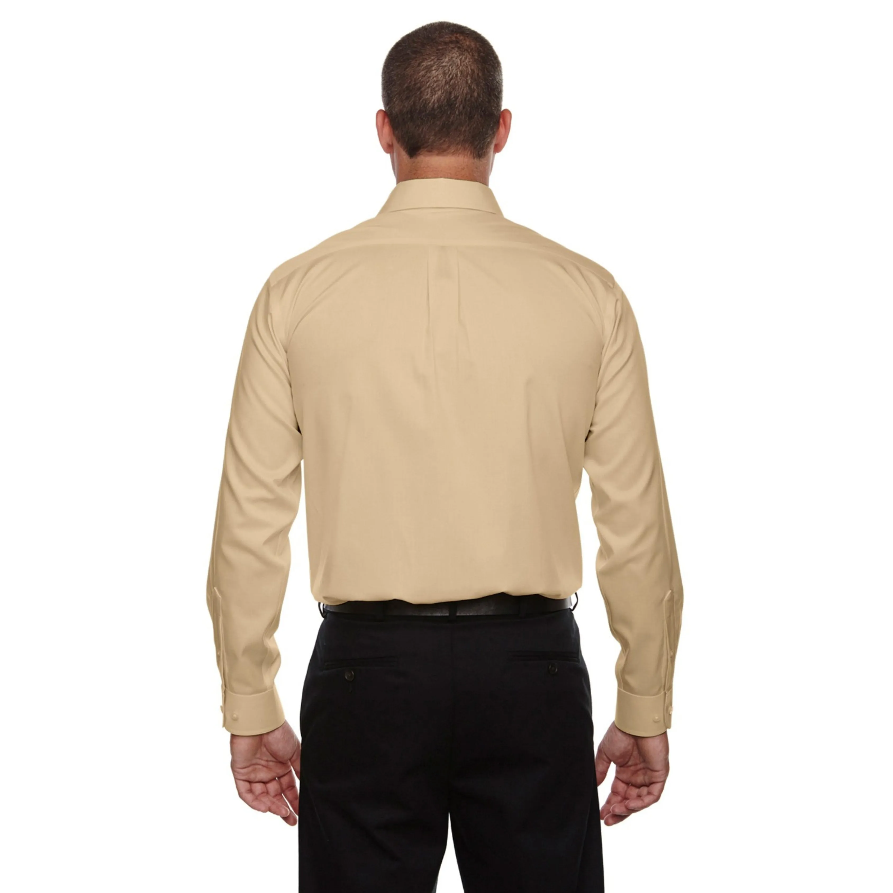 Devon & Jones DG530 Men's Crown Collection Solid Stretch Twill Stone