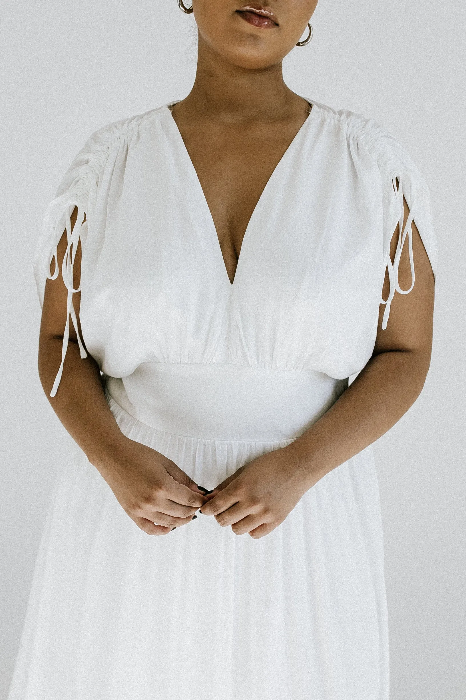 Easy Weekend Maxi Dress - White - Extended Sizes