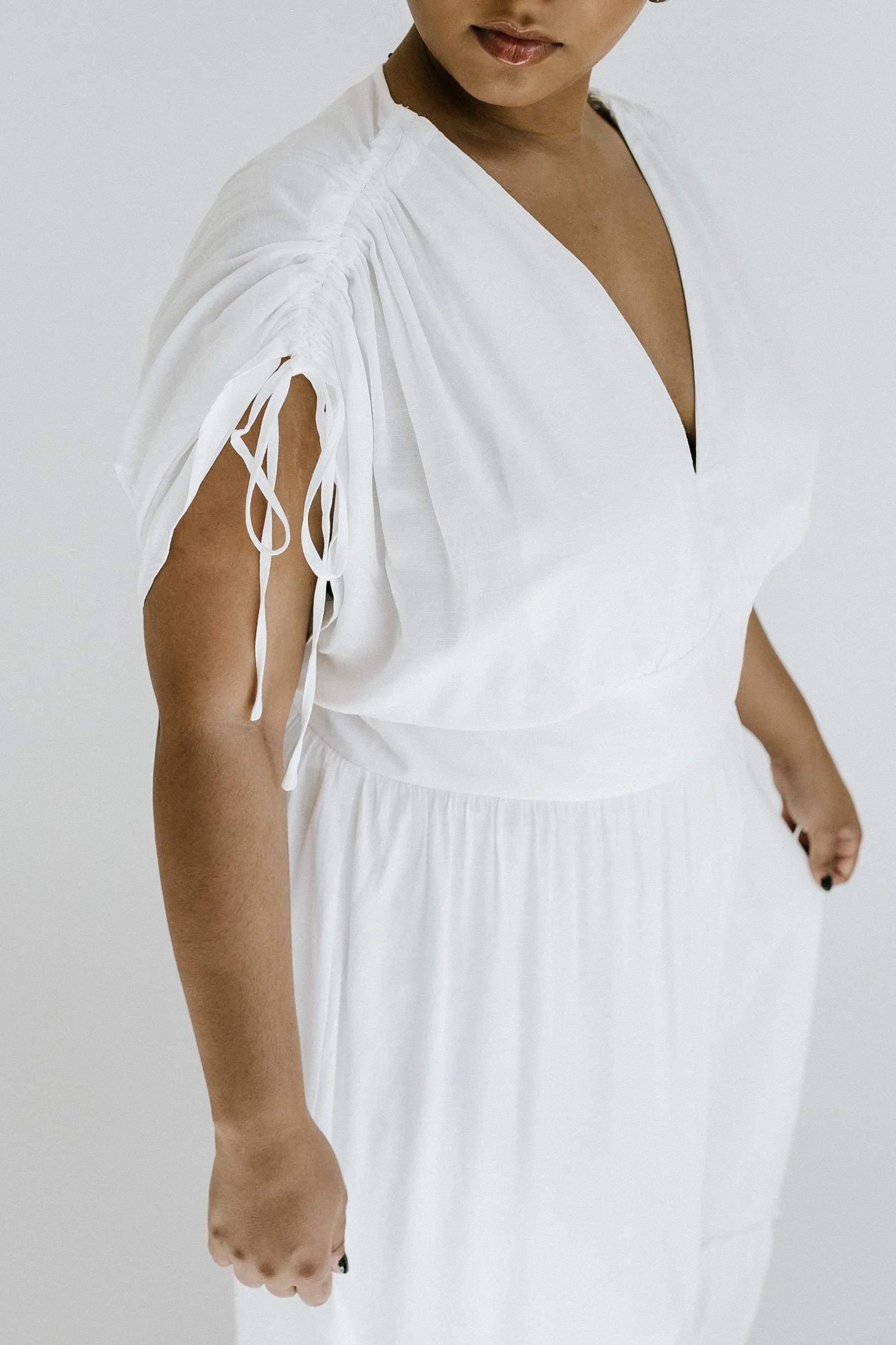 Easy Weekend Maxi Dress - White - Extended Sizes