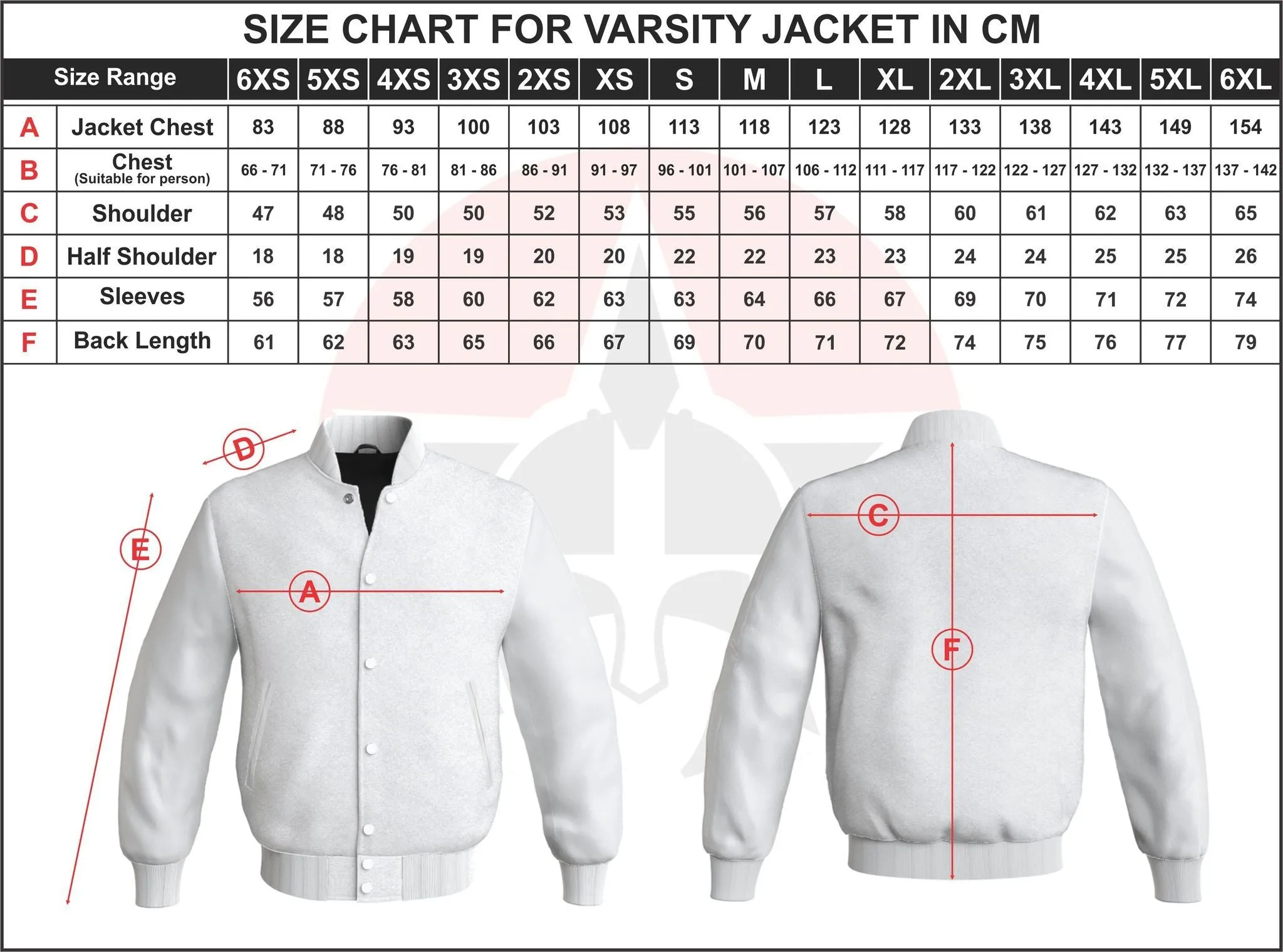 Full Leather Black Varsity Baseball Bomber Jacket