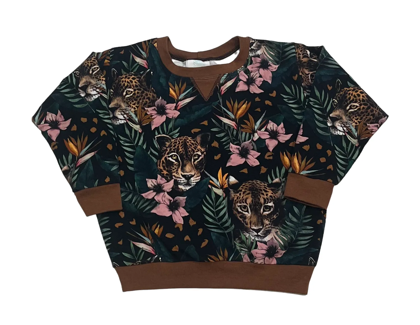 Jungle Floral and Hidden Jaguar Oversized Sweater and Joggers Set | Size 3/4T