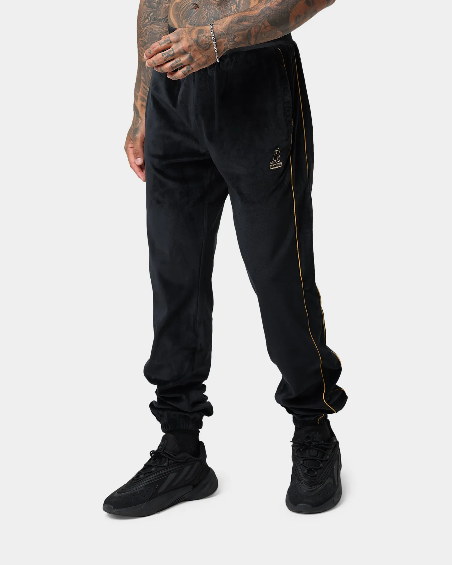 Kangol Velour Joggers Black Beauty