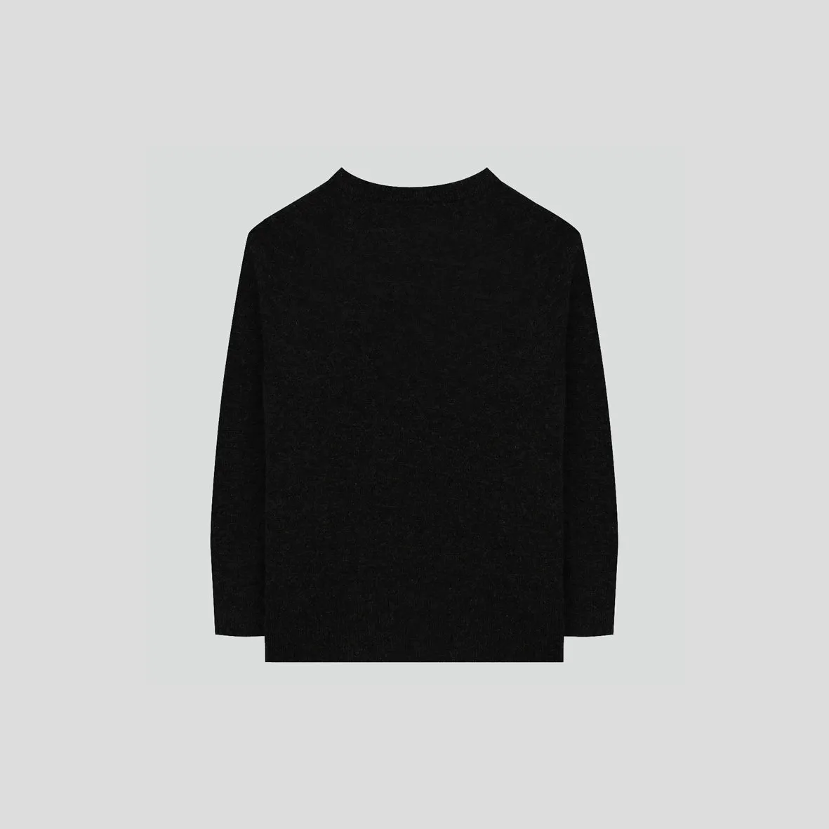 Mini Black Neve Raglan Wool Cardigan