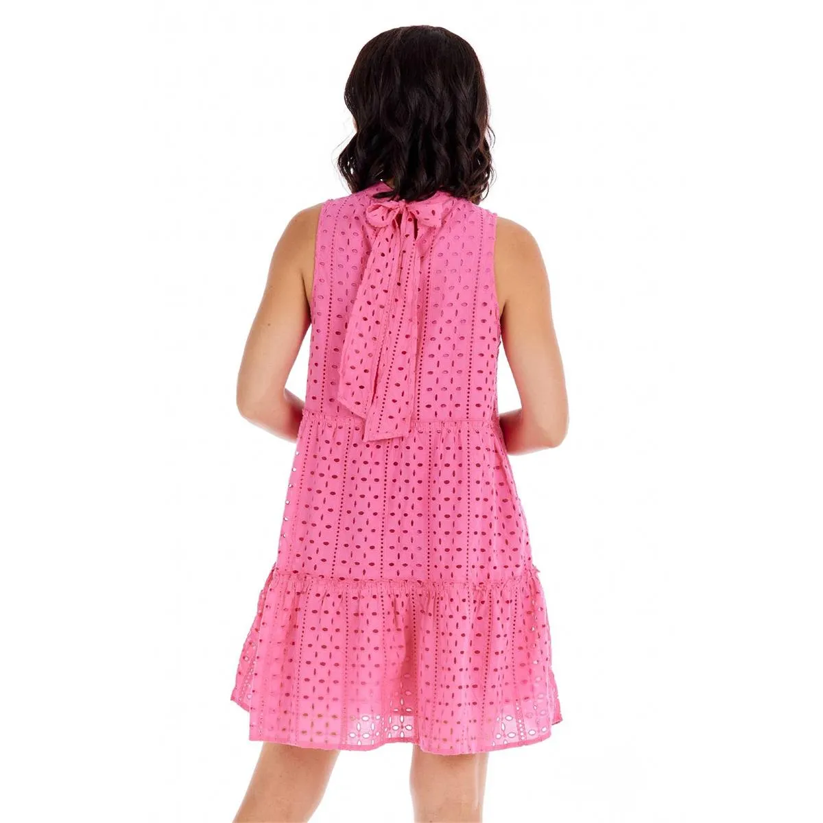 Pink Eyelet Dress