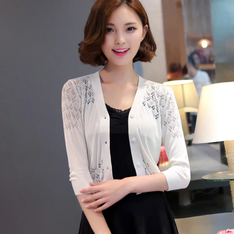 Short cardigan female 2018